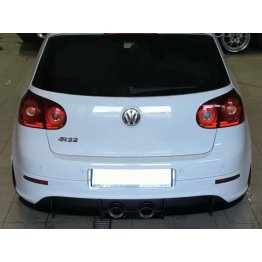 Накладка сплиттер на задний бампер на Volkswagen Golf V R32